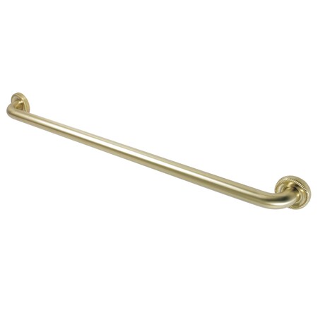 34-13/16 L, Contemporary, Brass, Grab Bar, Brushed Brass
